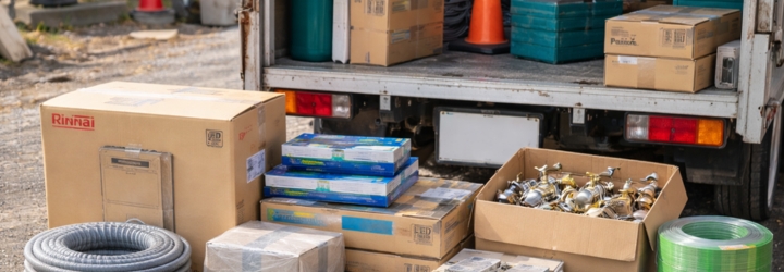 町田市で現場完了後に戻ってきた設備・部材をまとめて査定するイメージ